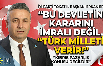 İYİ Parti Tokat İl Başkanı Erkan Er: “Bu Devletin Kararını İmralı Değil, Türk Milleti Verir!”