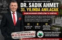 Başkan Erdem'e, Dr. Sadık Ahmet'i Anma...
