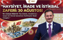 Cüneyt Aldemir’den 30 Ağustos Zafer Bayramı Mesajı