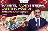 Cüneyt Aldemir’den 30 Ağustos Zafer Bayramı Mesajı