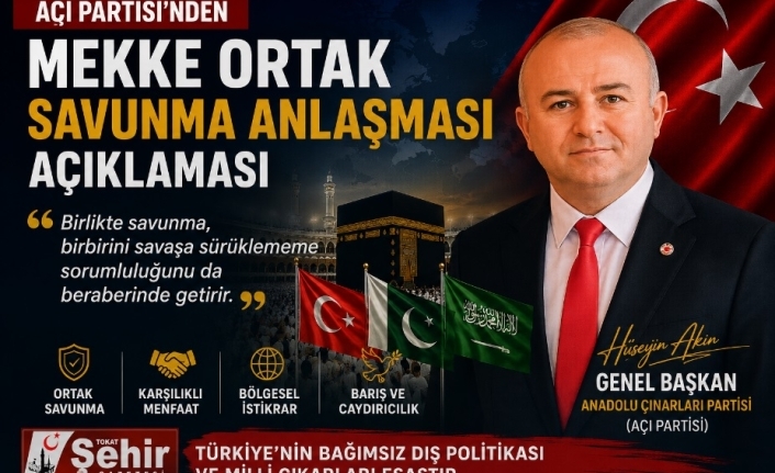AÇI Partisi’nden Mekke Ortak Savunma Anlaşması açıklaması: “Türkiye başka devletlerin jeopolitik hedeflerine çekilmemeli”