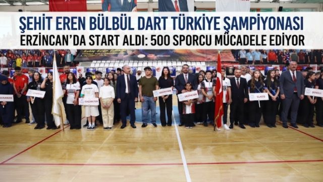 Şehit Eren Bülbül Adına Dart Heyecanı Erzincan’da Başladı: 500 Sporcu Madalya İçin Yarışıyor!